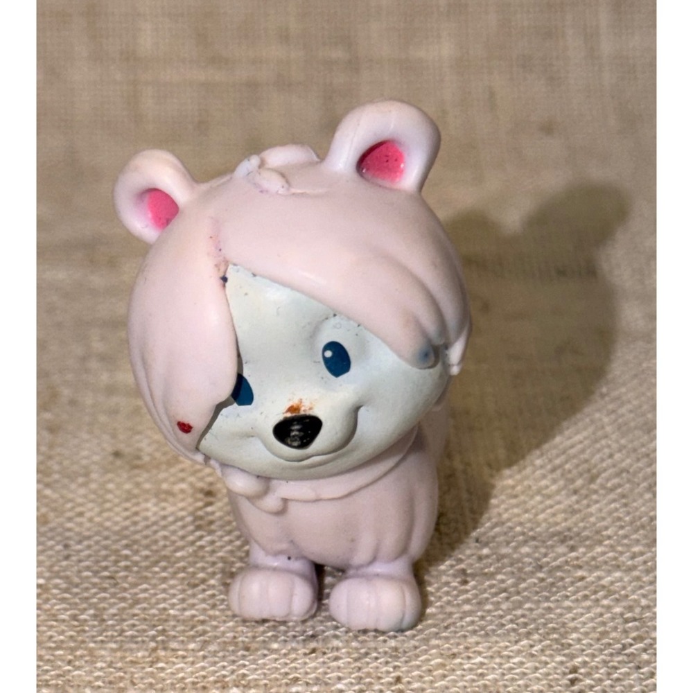 Greenbrier Intl Inc Disney‎ Snow Puff Pink White Dog Puppy Toy Minnie Mouse